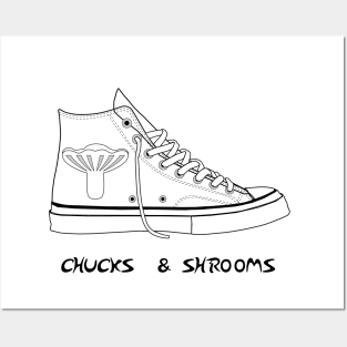 Chucks & mushrooms Posters and Art